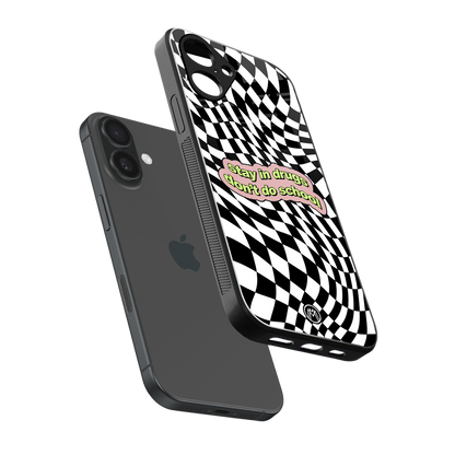 trippy high life back phone cover | glass case for iphone 16