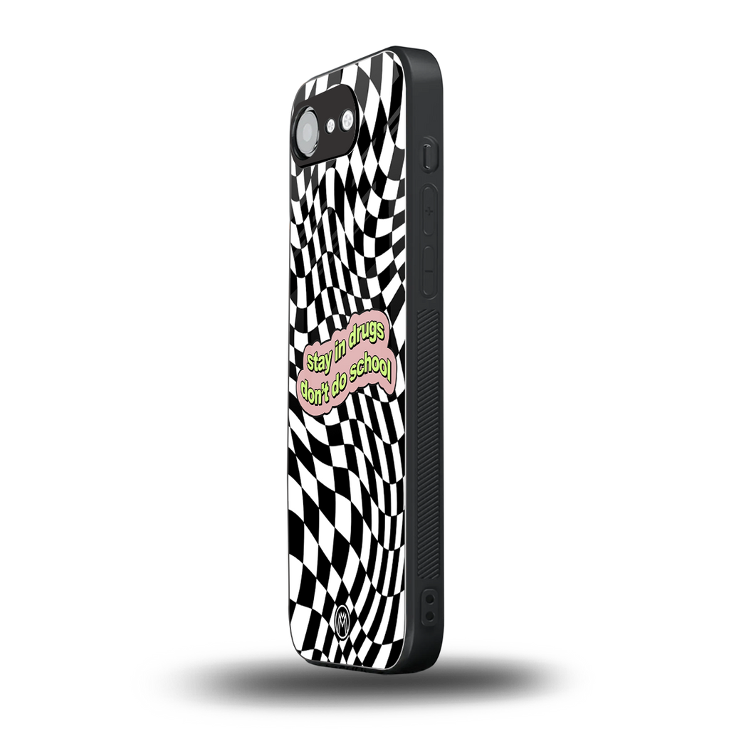 trippy high life back phone cover | glass case for iphone 16e