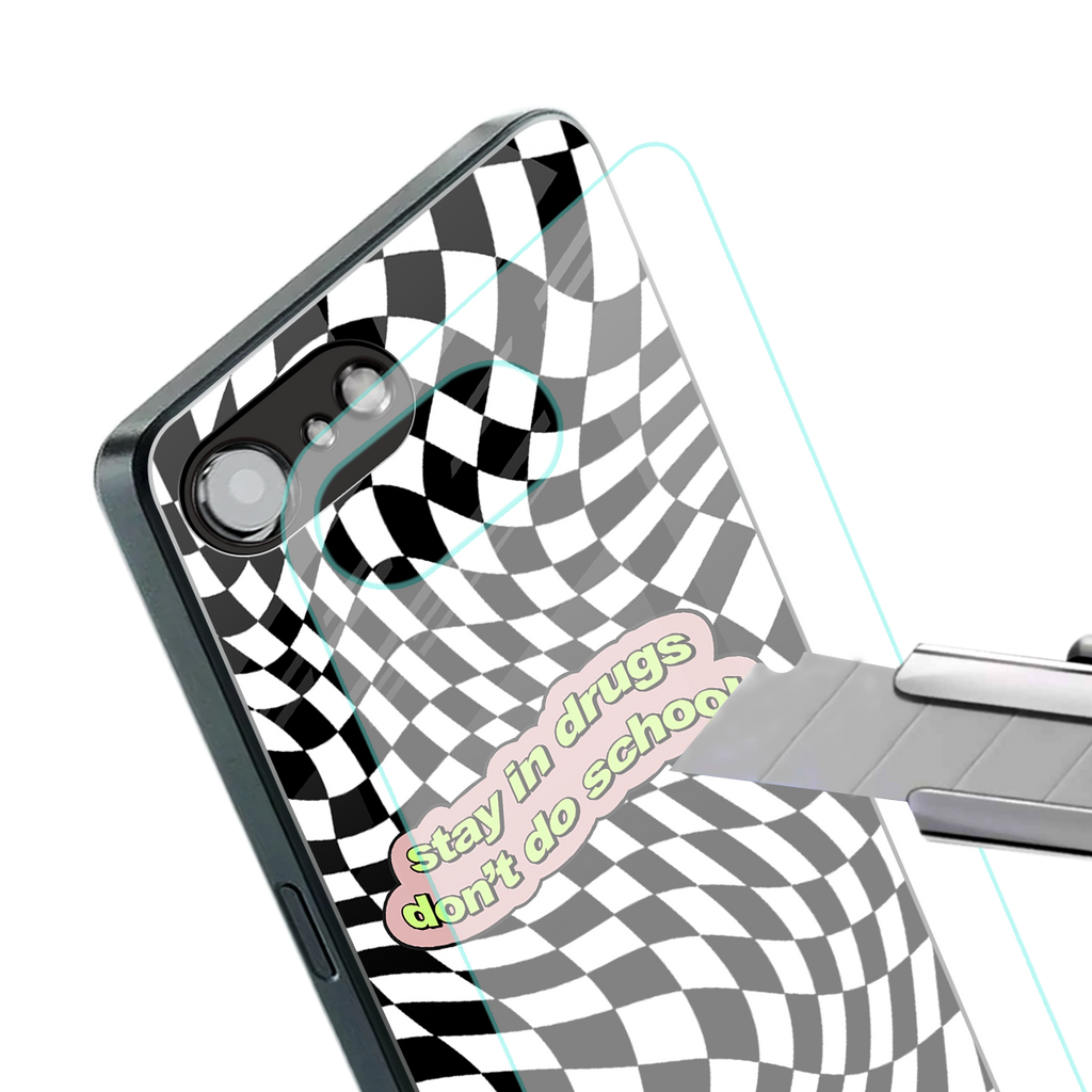 trippy high life back phone cover | glass case for iphone 16e