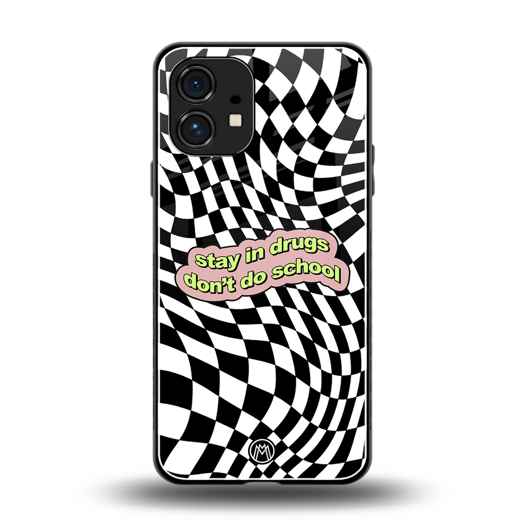 trippy high life back phone cover | glass case for nothing phone 1