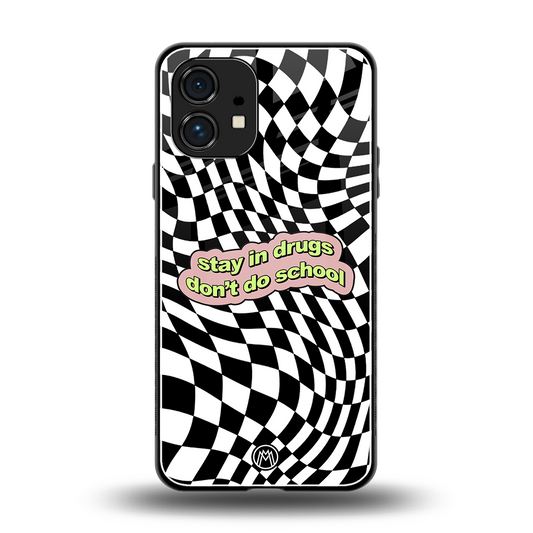 trippy high life back phone cover | glass case for nothing phone 1