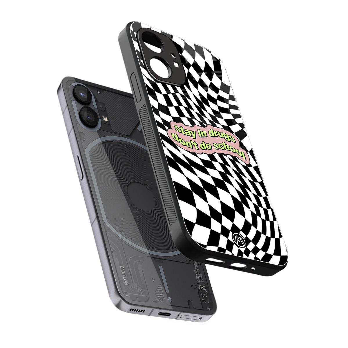 trippy high life back phone cover | glass case for nothing phone 1