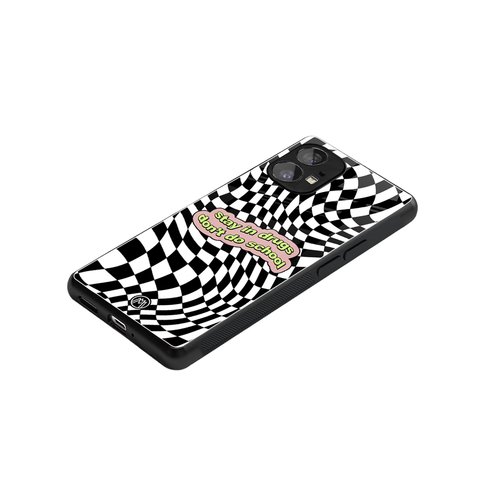 trippy high life back phone cover | glass case for nothing phone 1