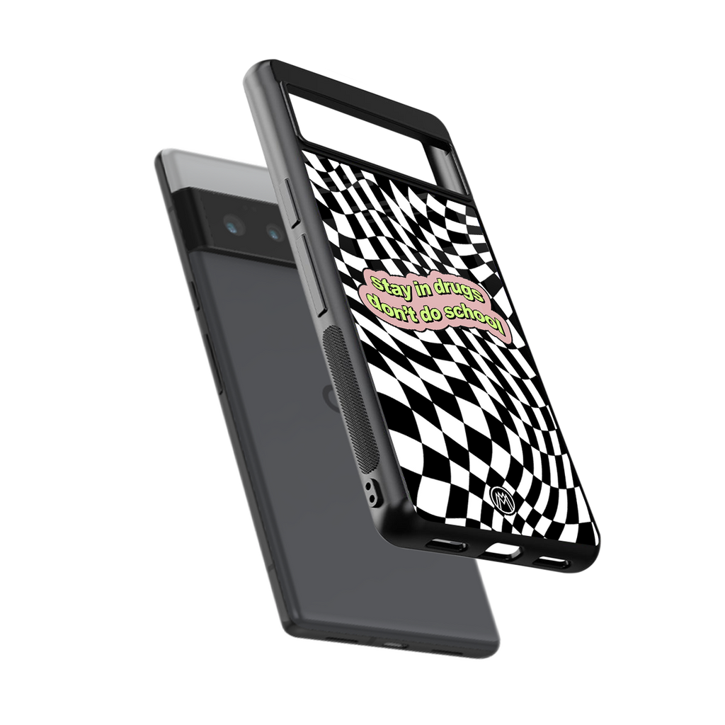 trippy high life back phone cover | glass case for google pixel 6 pro
