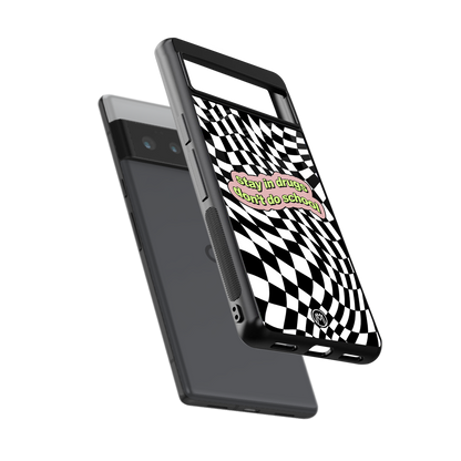 trippy high life back phone cover | glass case for google pixel 6 pro
