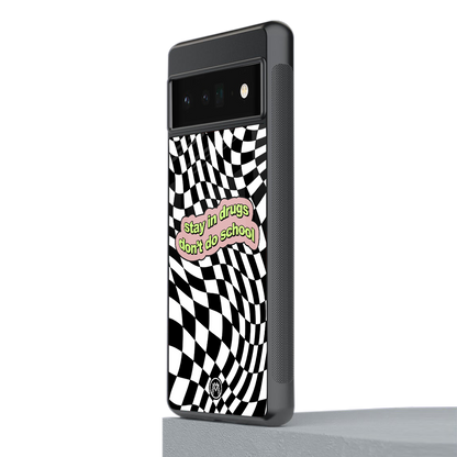 trippy high life back phone cover | glass case for google pixel 6 pro