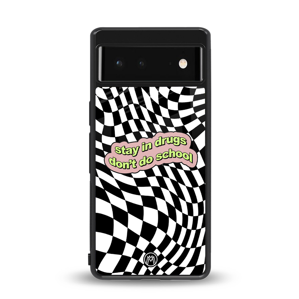 trippy high life back phone cover | glass case for google pixel 6