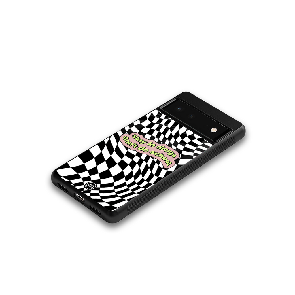 trippy high life back phone cover | glass case for google pixel 6