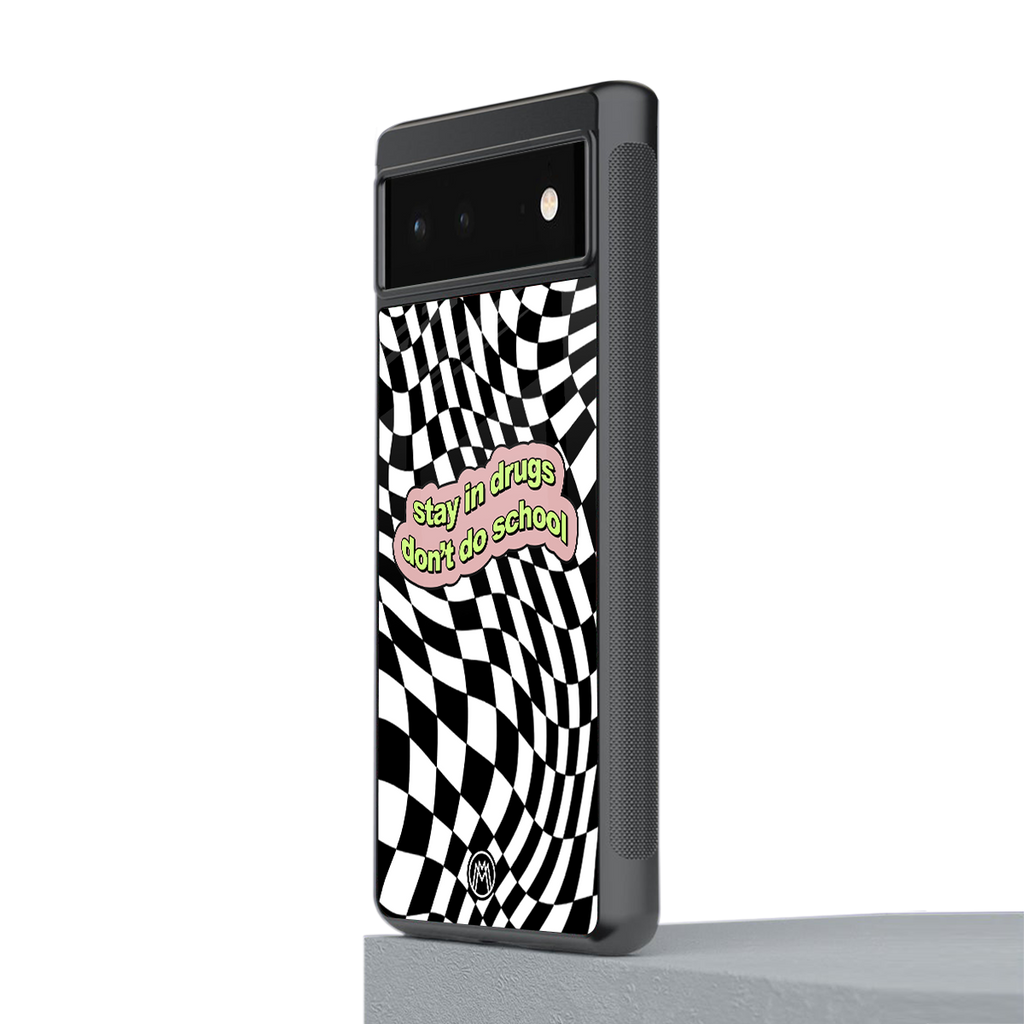 trippy high life back phone cover | glass case for google pixel 6