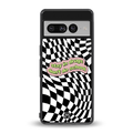 trippy high life back phone cover | glass case for google pixel 7 pro