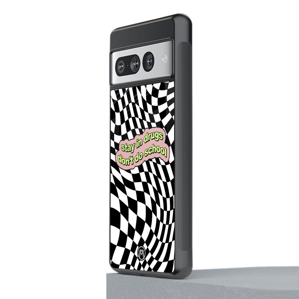 trippy high life back phone cover | glass case for google pixel 7 pro