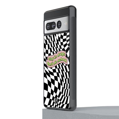 trippy high life back phone cover | glass case for google pixel 7 pro