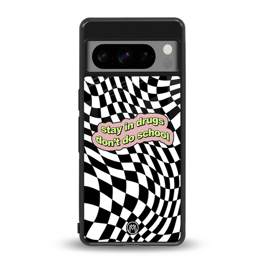 trippy high life back phone cover | glass case for google pixel 8 pro