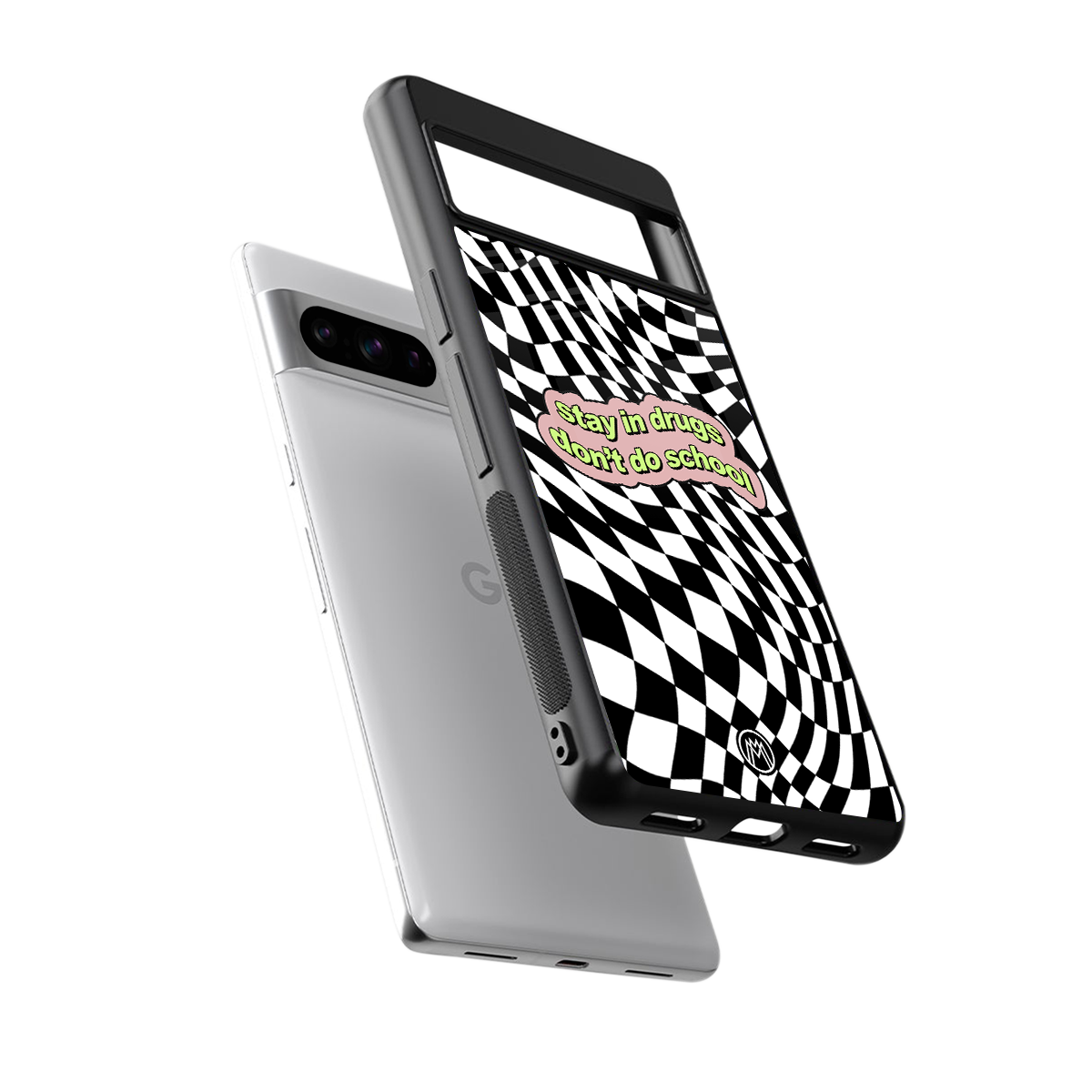 trippy high life back phone cover | glass case for google pixel 8 pro