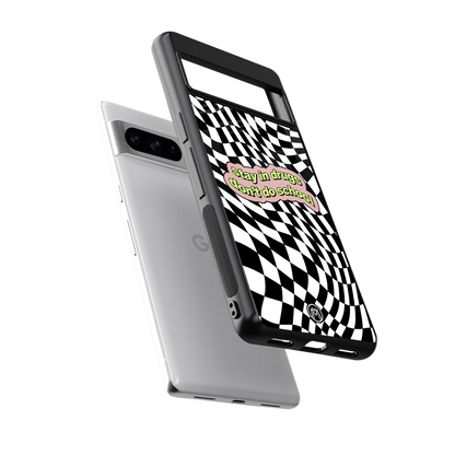 trippy high life back phone cover | glass case for google pixel 8 pro