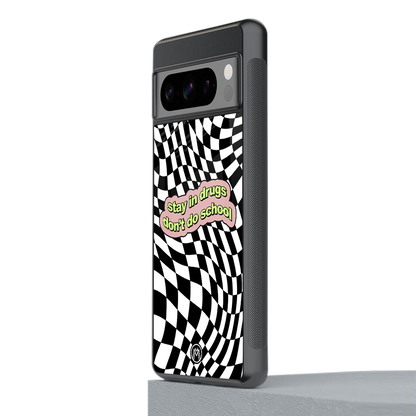 trippy high life back phone cover | glass case for google pixel 8 pro