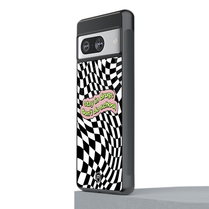 trippy high life back phone cover | glass case for Google Pixel 8