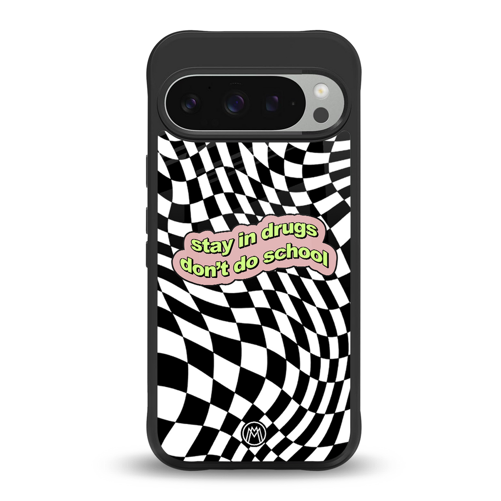 trippy high life back phone cover | glass case for google pixel 9 pro