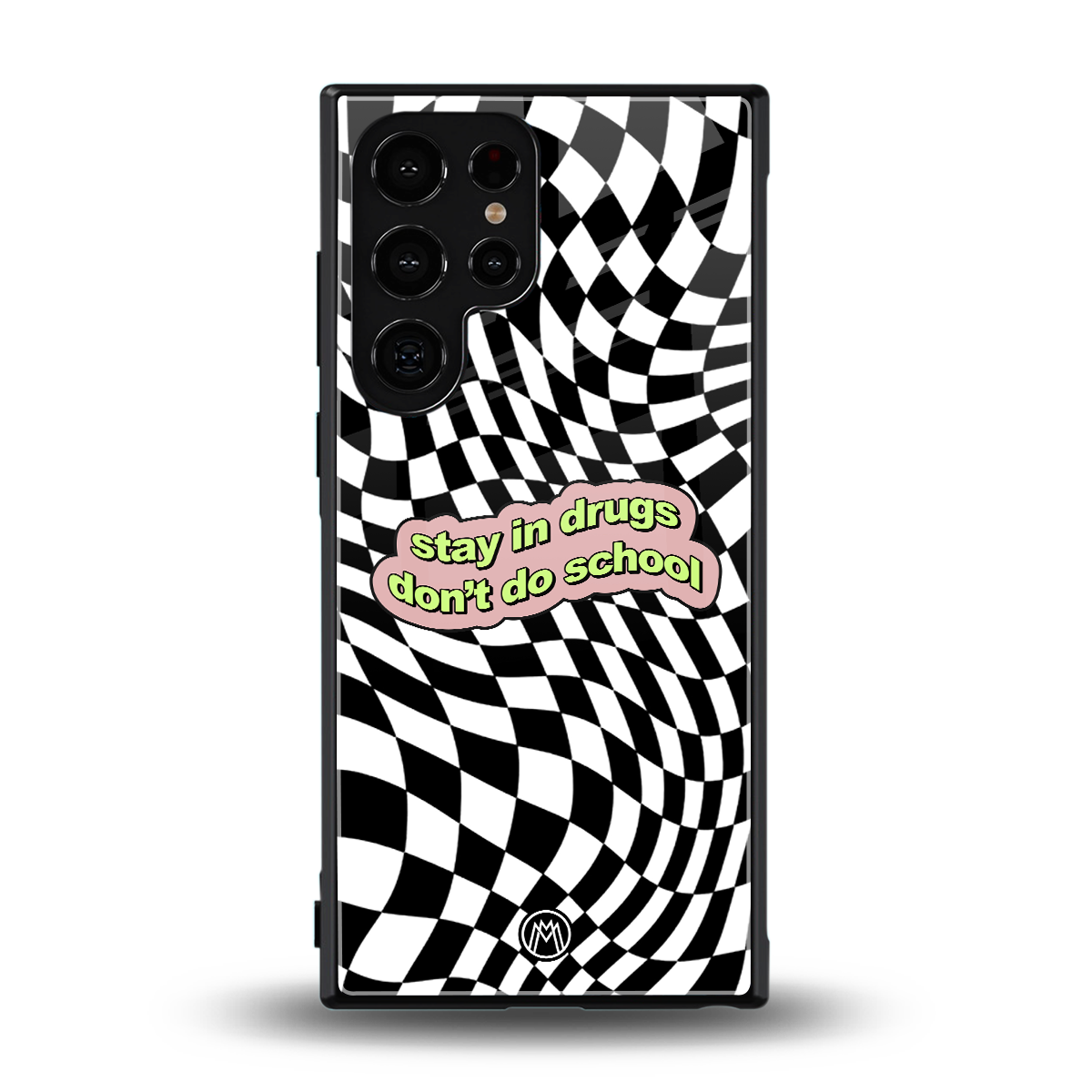 trippy high life back phone cover | glass case for samsung galaxy s24 ultra