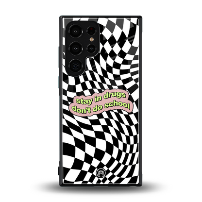 trippy high life back phone cover | glass case for samsung galaxy s24 ultra