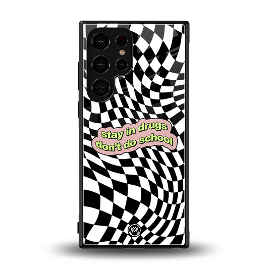 trippy high life back phone cover | glass case for samsung galaxy s24 ultra