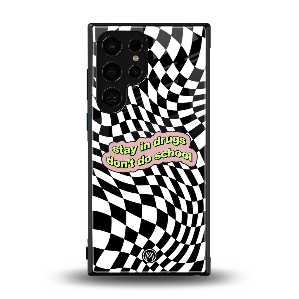 trippy high life back phone cover | glass case for samsung galaxy s23 ultra