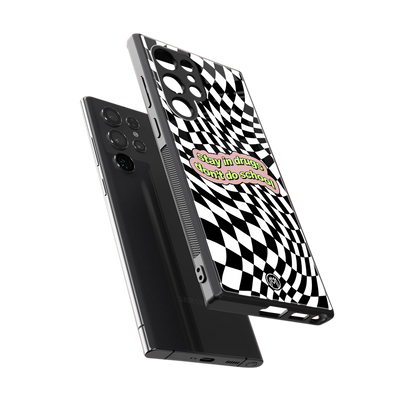 trippy high life back phone cover | glass case for samsung galaxy s24 ultra