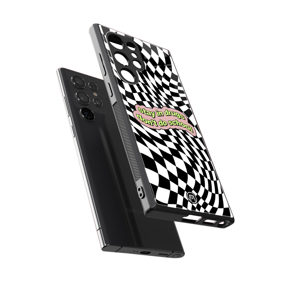 trippy high life back phone cover | glass case for samsung galaxy s23 ultra