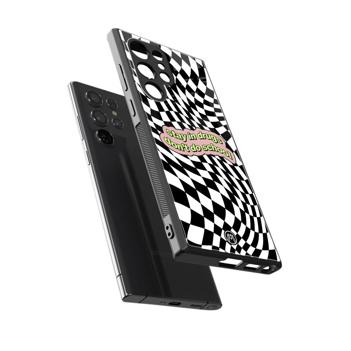 trippy high life back phone cover | glass case for samsung galaxy s23 ultra