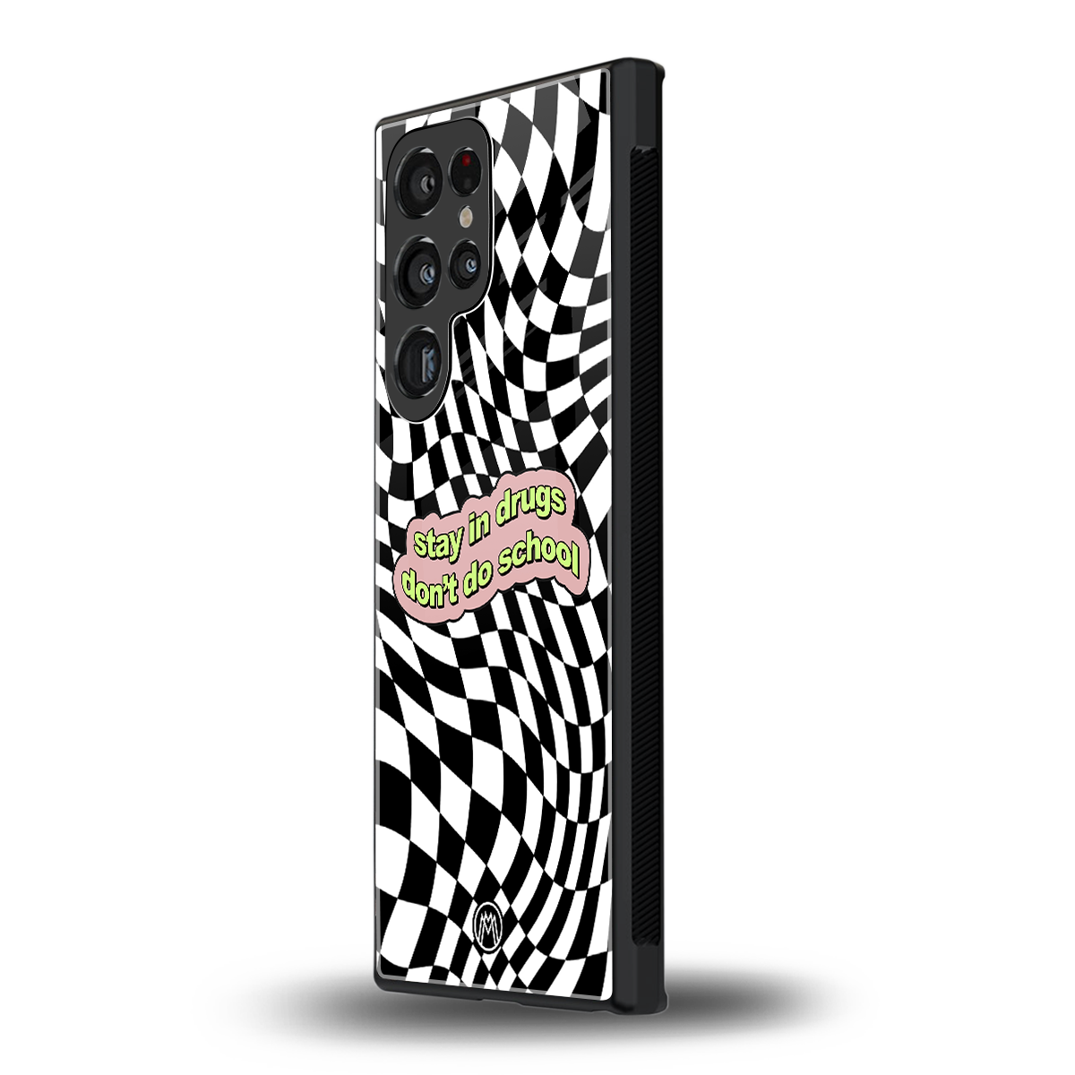 trippy high life back phone cover | glass case for samsung galaxy s24 ultra