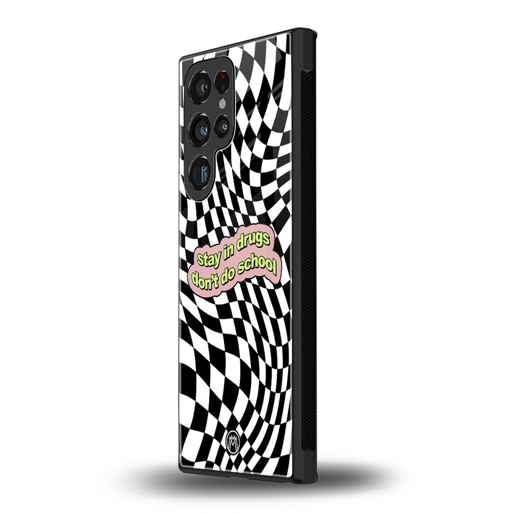 trippy high life back phone cover | glass case for samsung galaxy s23 ultra