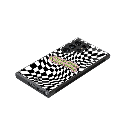 trippy high life back phone cover | glass case for samsung galaxy s24 ultra