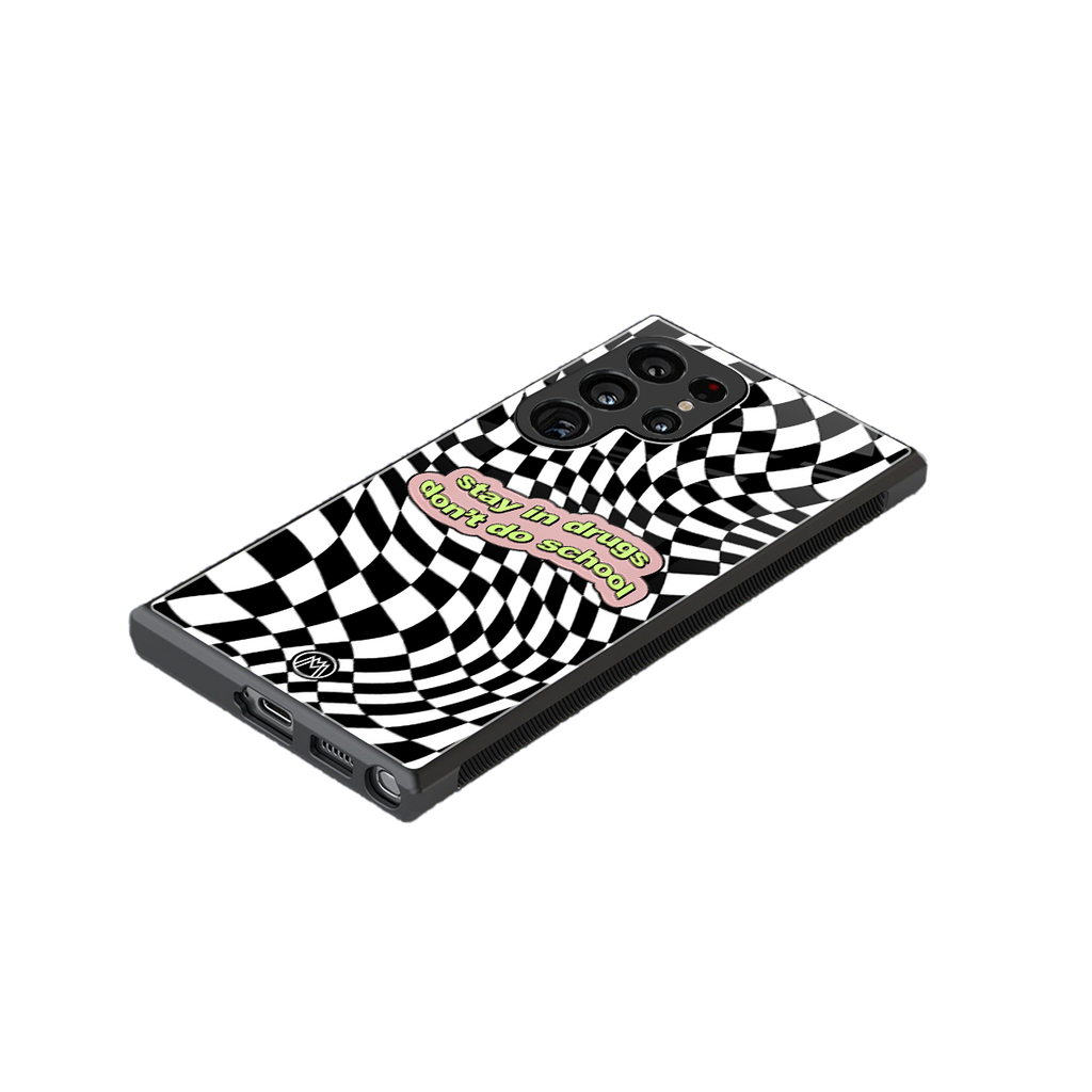 trippy high life back phone cover | glass case for samsung galaxy s23 ultra