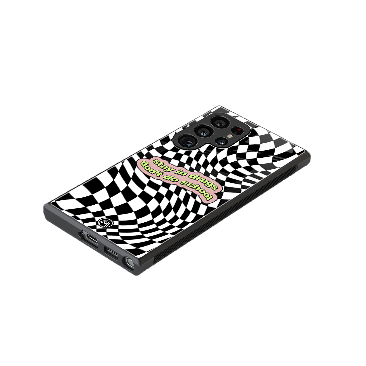 trippy high life back phone cover | glass case for samsung galaxy s23 ultra