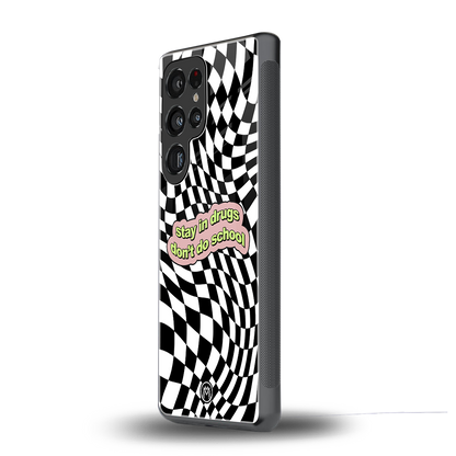 trippy high life back phone cover | glass case for samsung galaxy s25 ultra