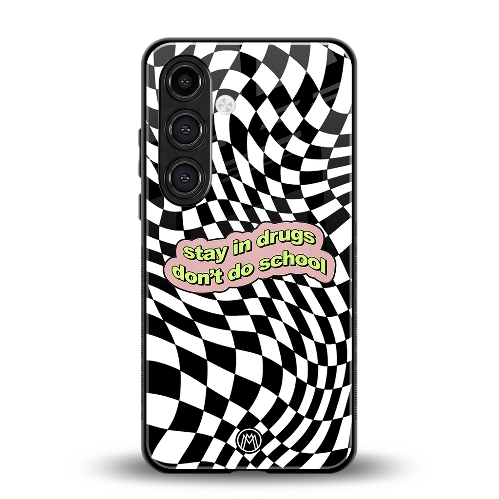 trippy high life back phone cover | glass case for samsung galaxy s25 plus