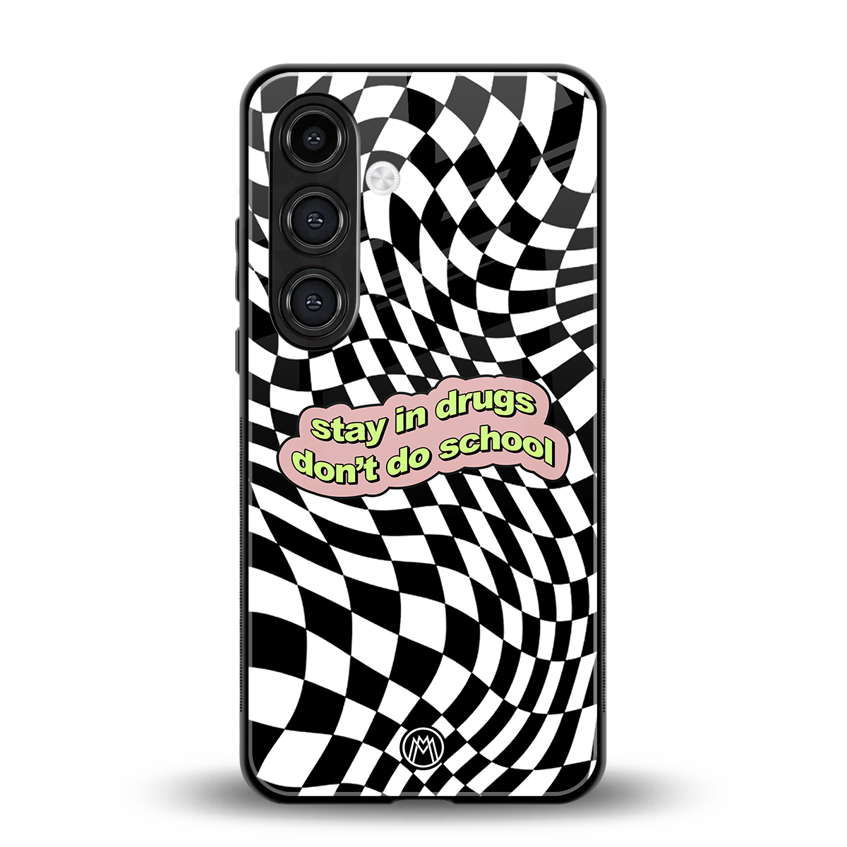 trippy high life back phone cover | glass case for samsung galaxy s24 plus