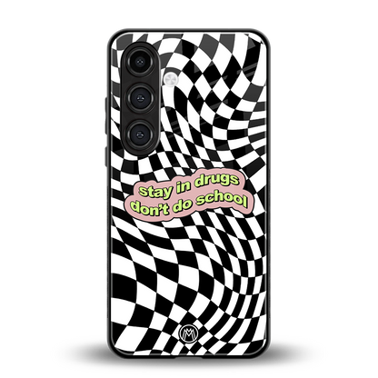trippy high life back phone cover | glass case for samsung galaxy s23 plus