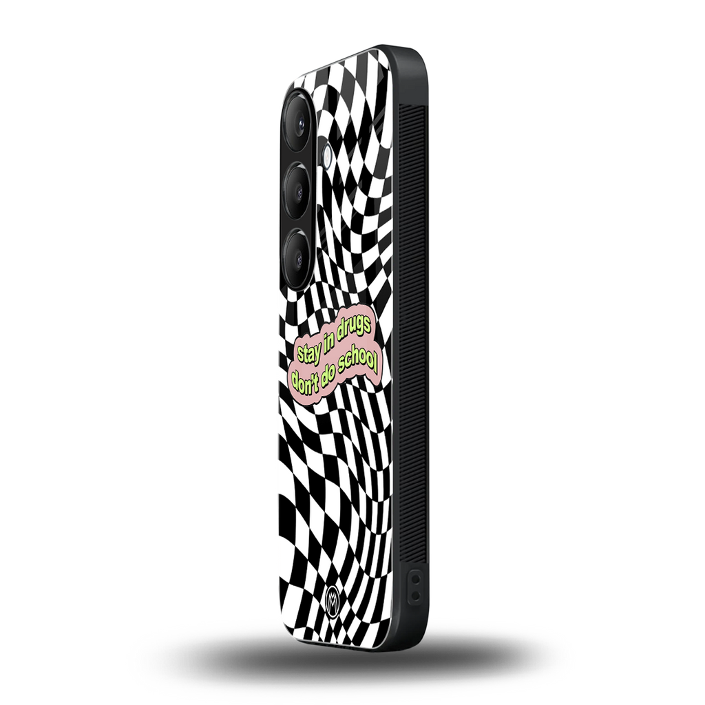 trippy high life back phone cover | glass case for samsung galaxy s24 fe