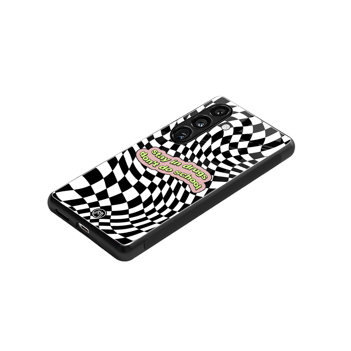 trippy high life back phone cover | glass case for samsung galaxy s24 fe