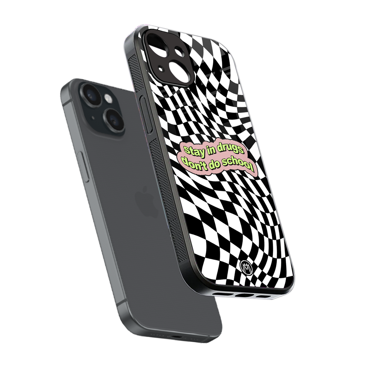trippy high life back phone cover | glass case for iphone 15