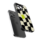 trippy pastel checks back phone cover | glass case for iphone 13 pro