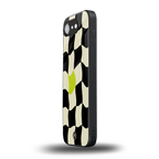 trippy pastel checks back phone cover | glass case for iphone 16e