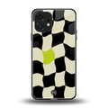 trippy pastel checks back phone cover | glass case for nothing phone 1