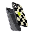 trippy pastel checks back phone cover | glass case for nothing phone 1
