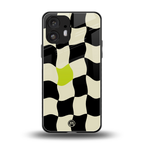 trippy pastel checks back phone cover | glass case for nothing phone 2