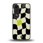 trippy pastel checks back phone cover | glass case for oneplus nord ce 4