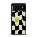 trippy pastel checks back phone cover | glass case for Google Pixel 6A