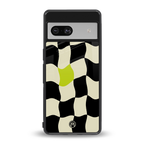 trippy pastel checks back phone cover | glass case for Google Pixel 7