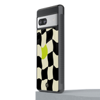 trippy pastel checks back phone cover | glass case for Google Pixel 7